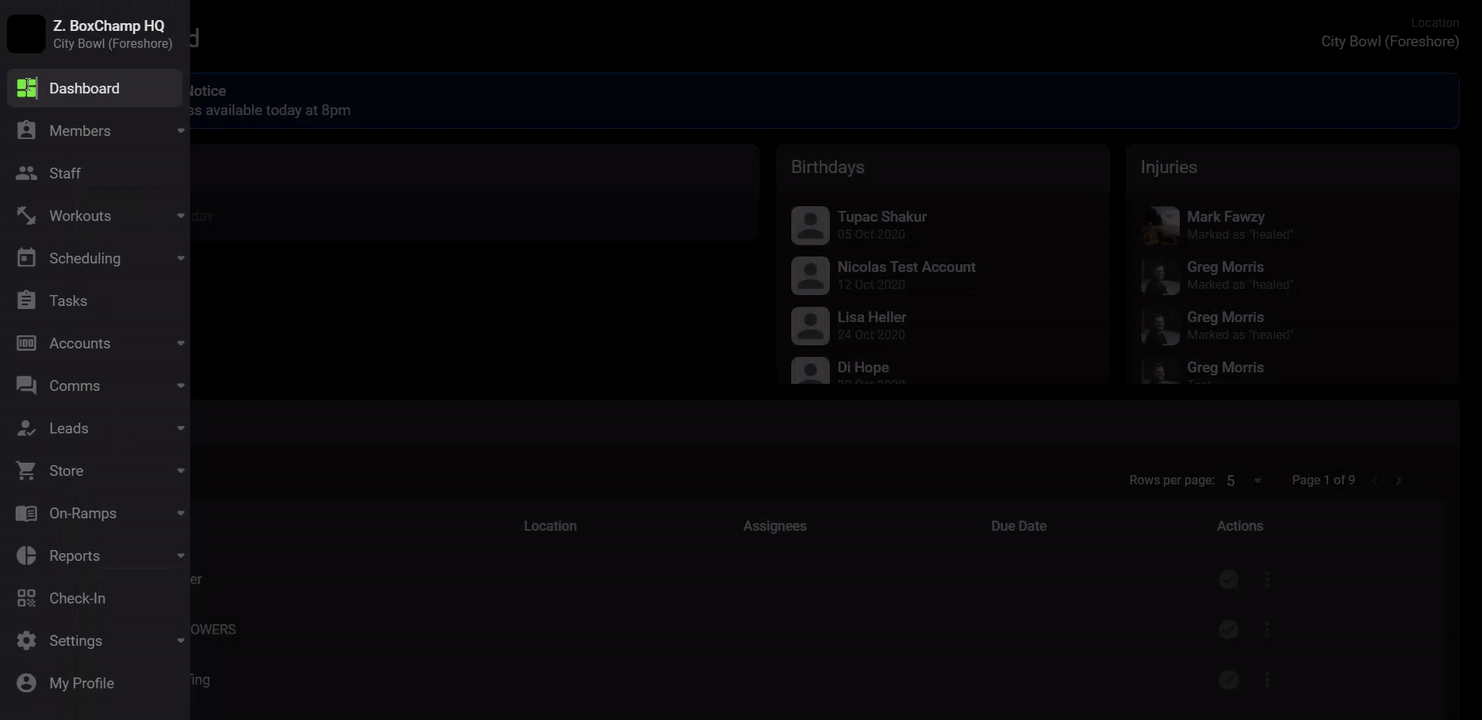 How to adjust a facilities signup settings
