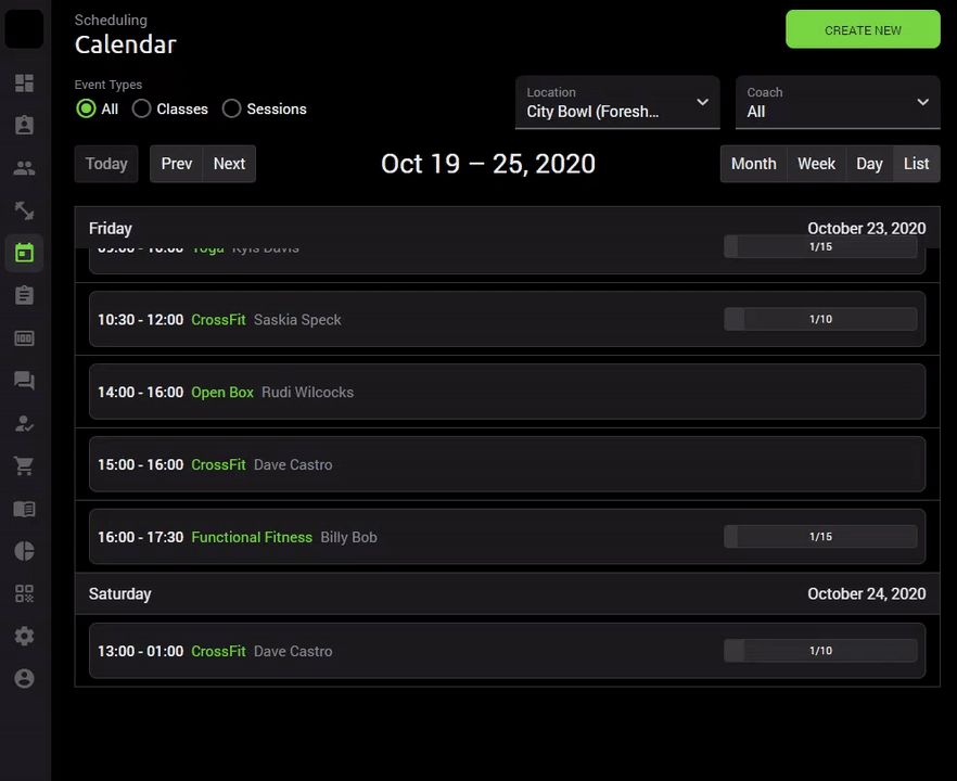 Manually booking in a member