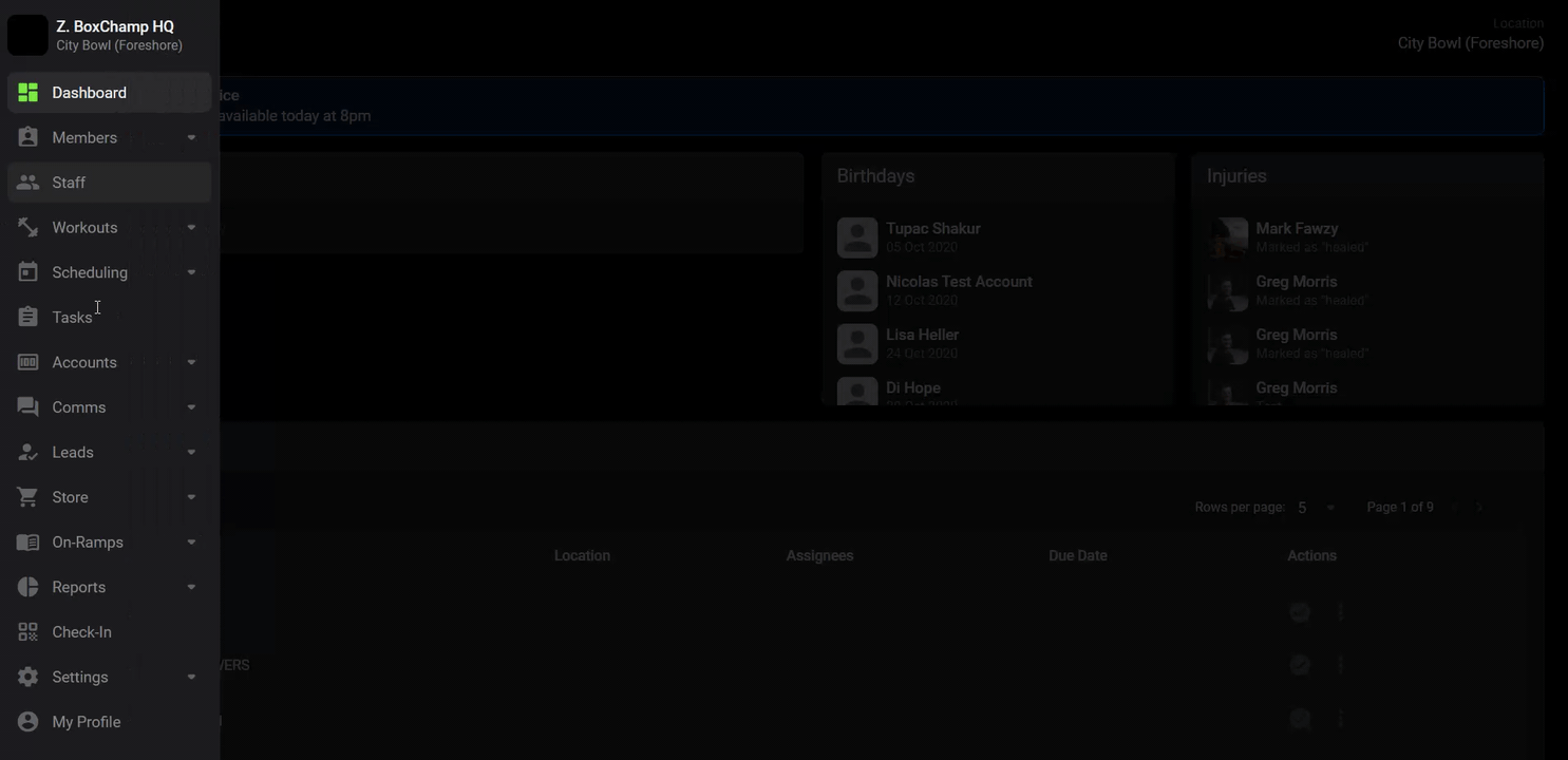 Schedule Widget