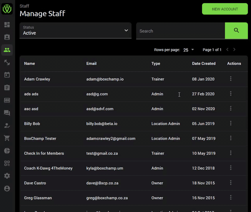 Staff Rates Member Based Rate